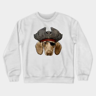 Dachshund Pirate Crewneck Sweatshirt